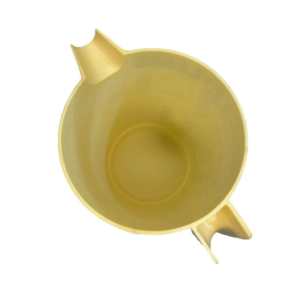 Vintage ALLADINWARE Yellow W/ Drink Choices Retro 2-1/4 Qt  Pitcher Tea Juice